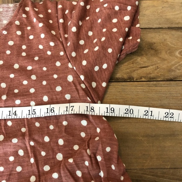 O'Neill mauve polka dot crop with lace - Picture 5 of 7